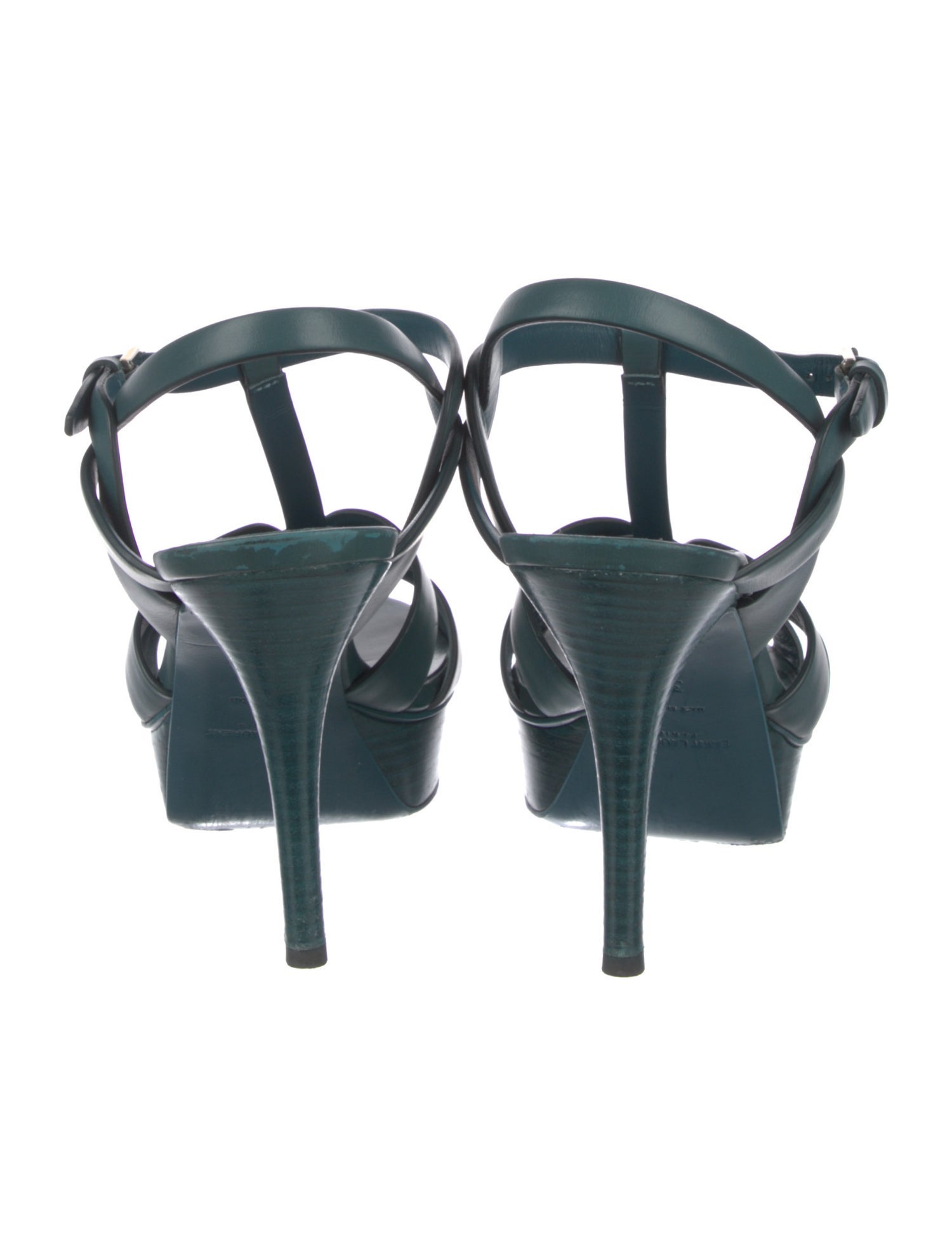 Saint Laurent Leather T-Strap Pumps